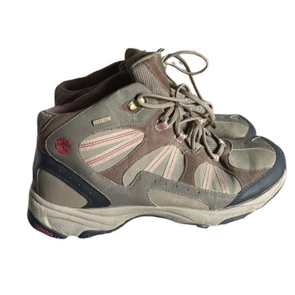 Timberland 94123 Gore-Tex Hiking Boots Mens 10.5 Brown Waterproof Mid Top